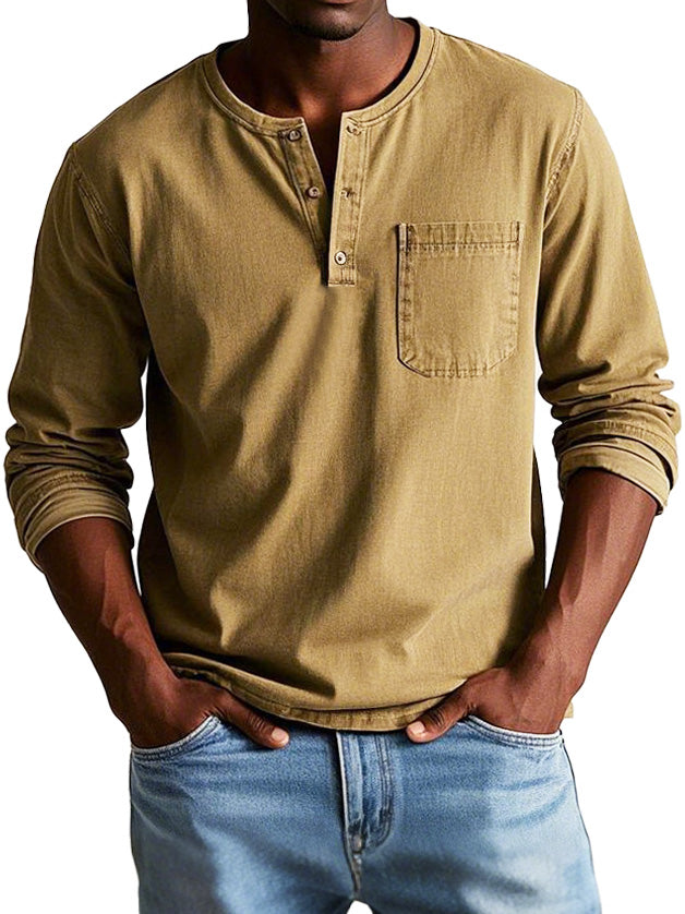 Owen | Vintage Henley Shirt
