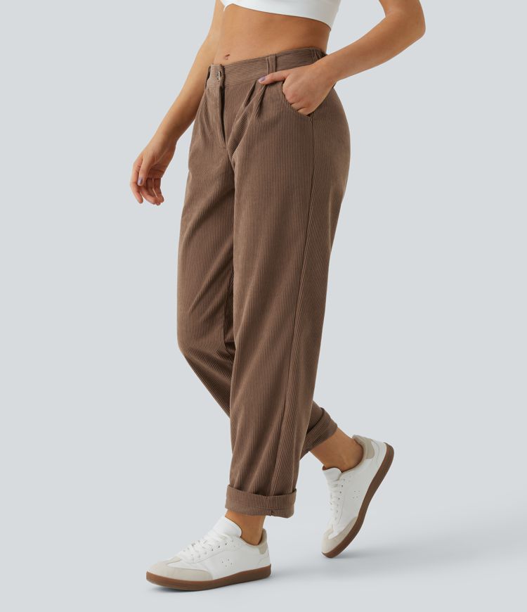 Jhana Casual Corduroy Pants for Women