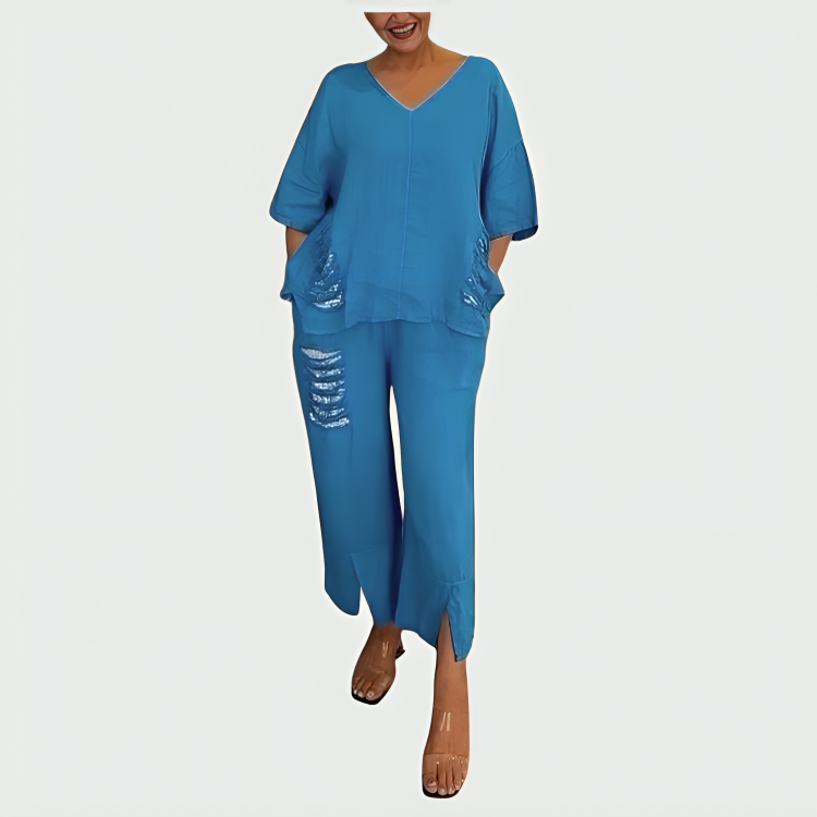 Harriet Flowy Two-Piece Summer Set