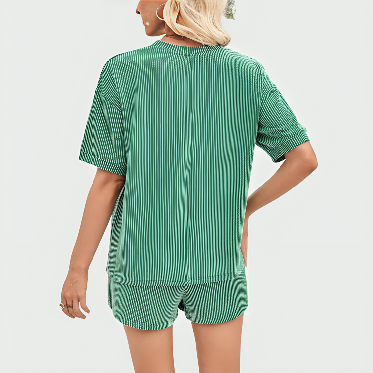 Mabel Comfortable Ribbed Loungewear Set