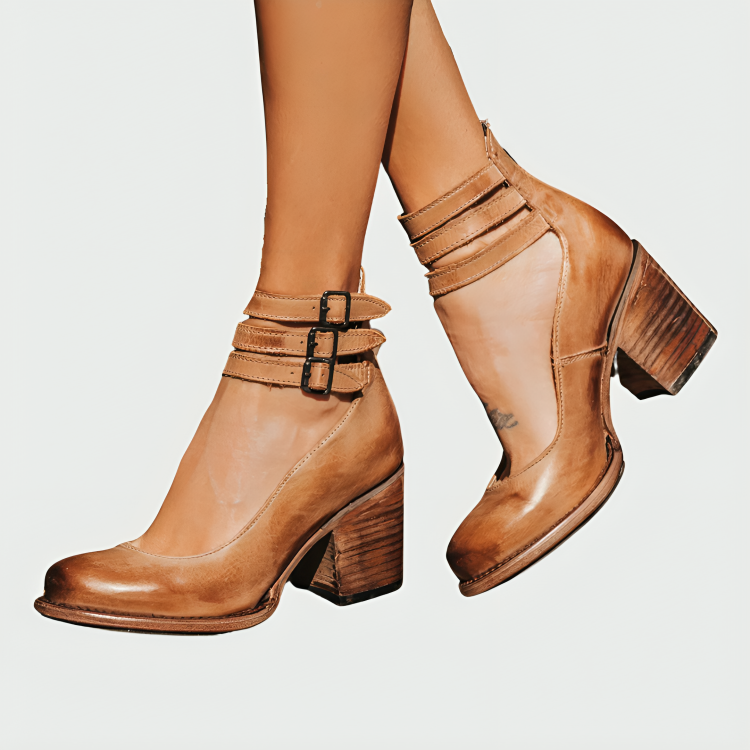 Nola Minimalist Leather Sandal