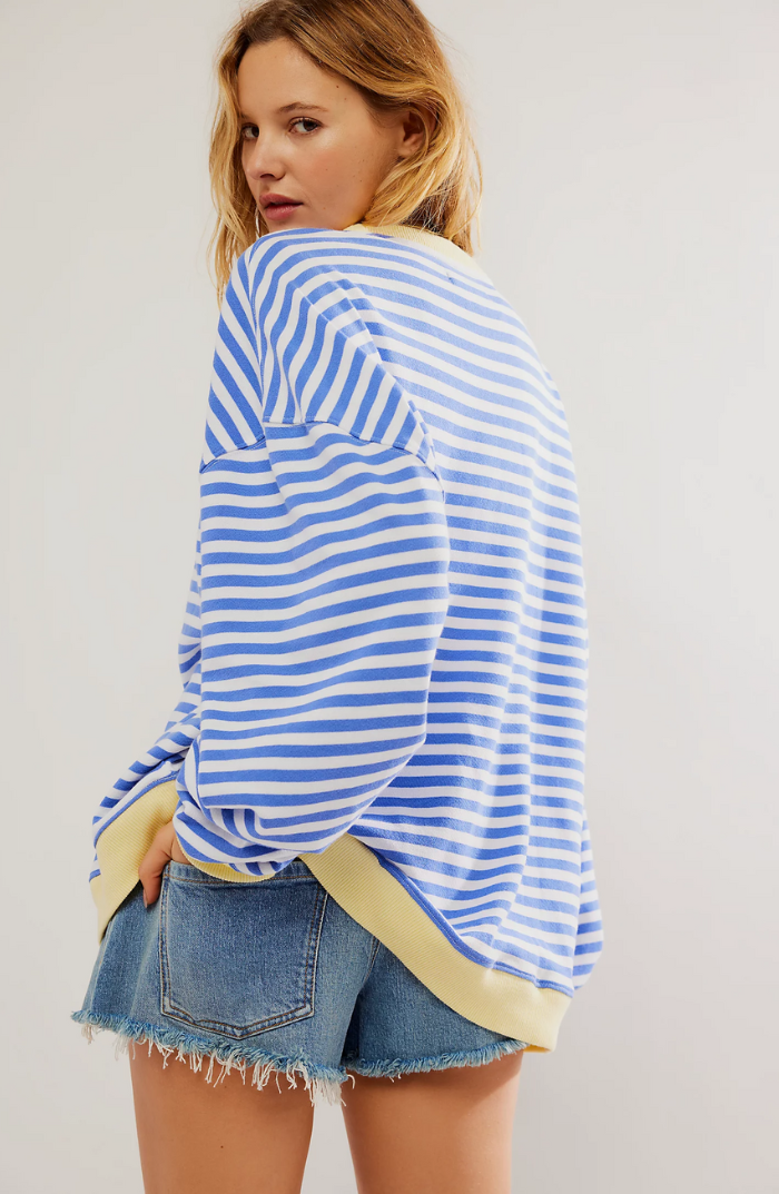 Lara Cozy Striped Sweatshirt for Women