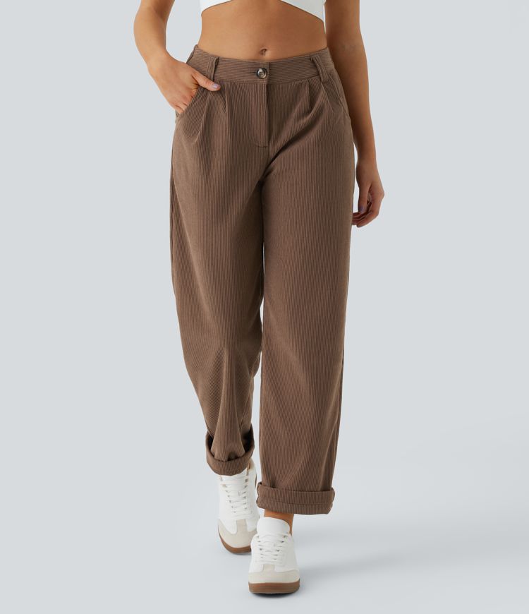 Jhana Casual Corduroy Pants for Women