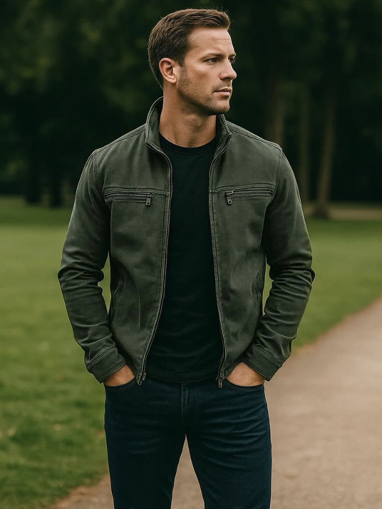 Valmont Vintage Olive Field Jacket - Cross & Crown