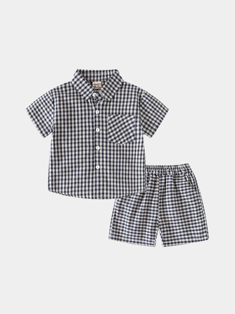 Petit Marquis Summer Check Set - Cross & Crown