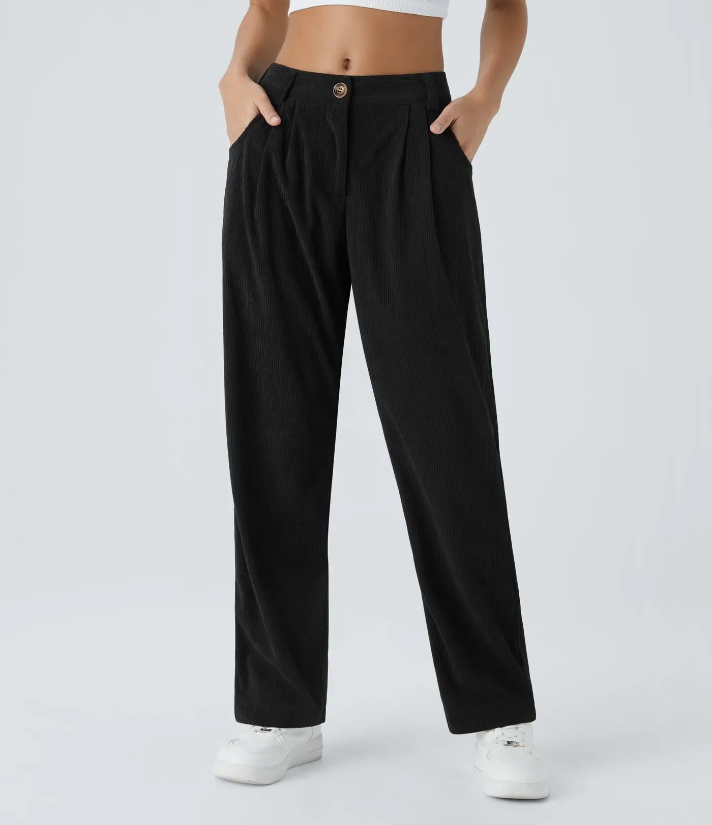 Jhana Casual Corduroy Pants for Women