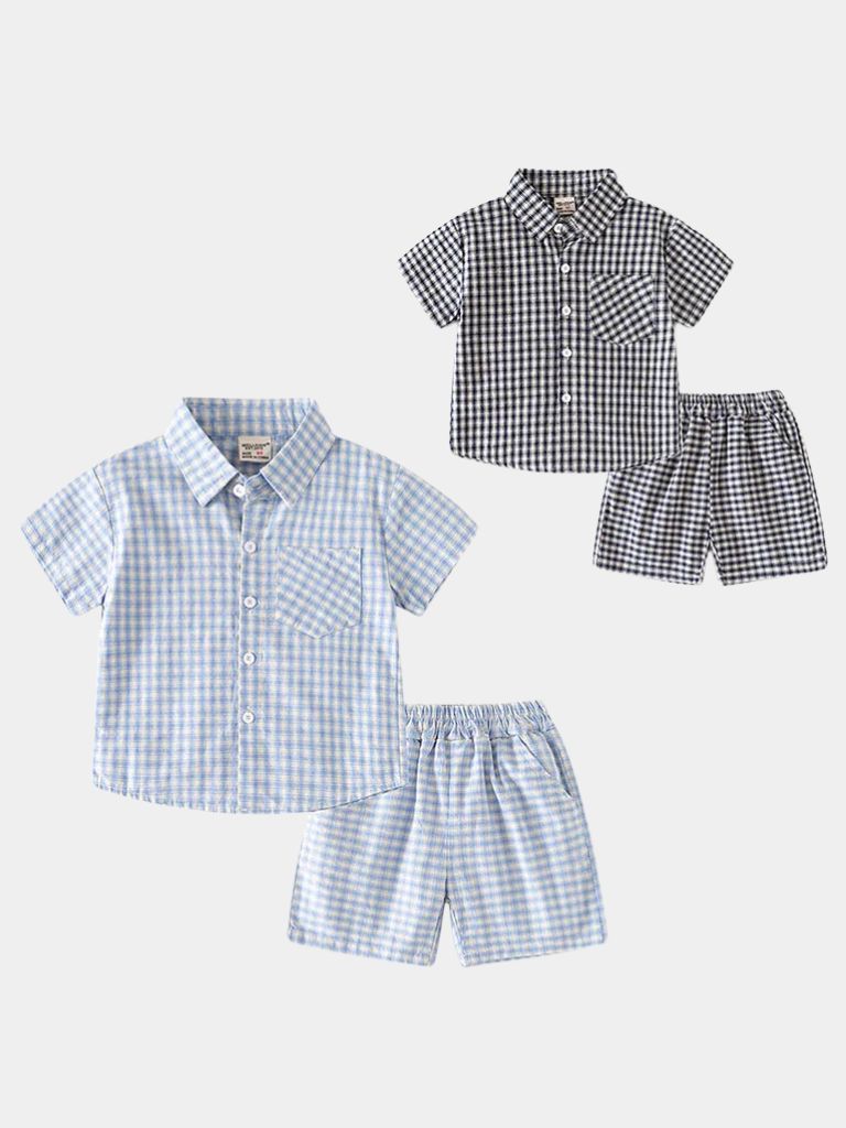 Petit Marquis Summer Check Set - Cross & Crown