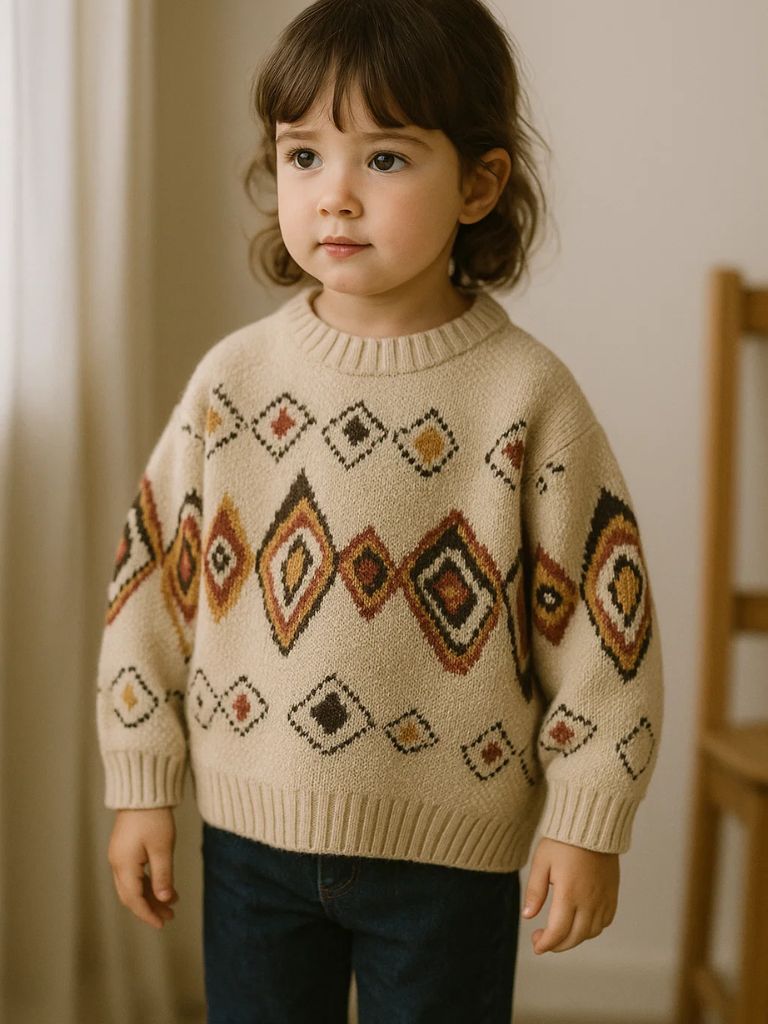 Petit Marquis Retro Knit Sweater - Cross & Crown