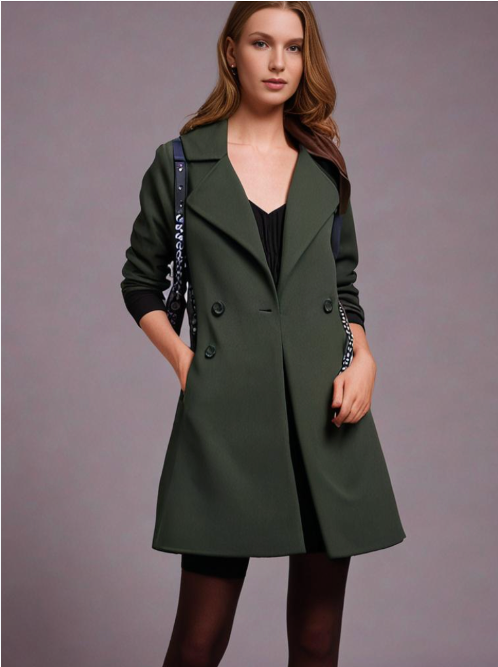 Mara Stylish Buttoned Coat for Women