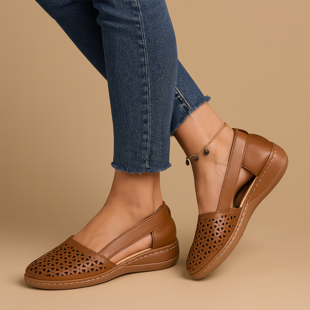 Breathable slip-on cut-out shoes for women | Lillian