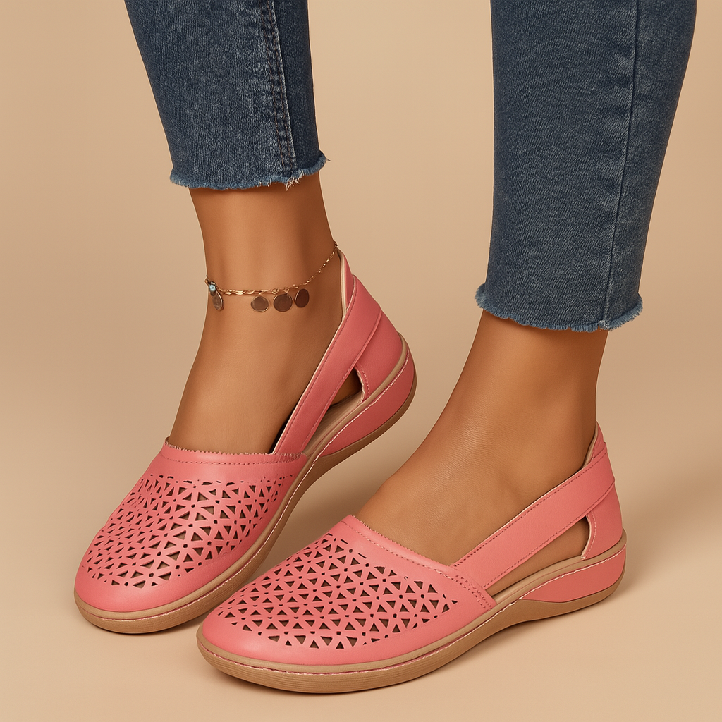 Breathable slip-on cut-out shoes for women | Lillian