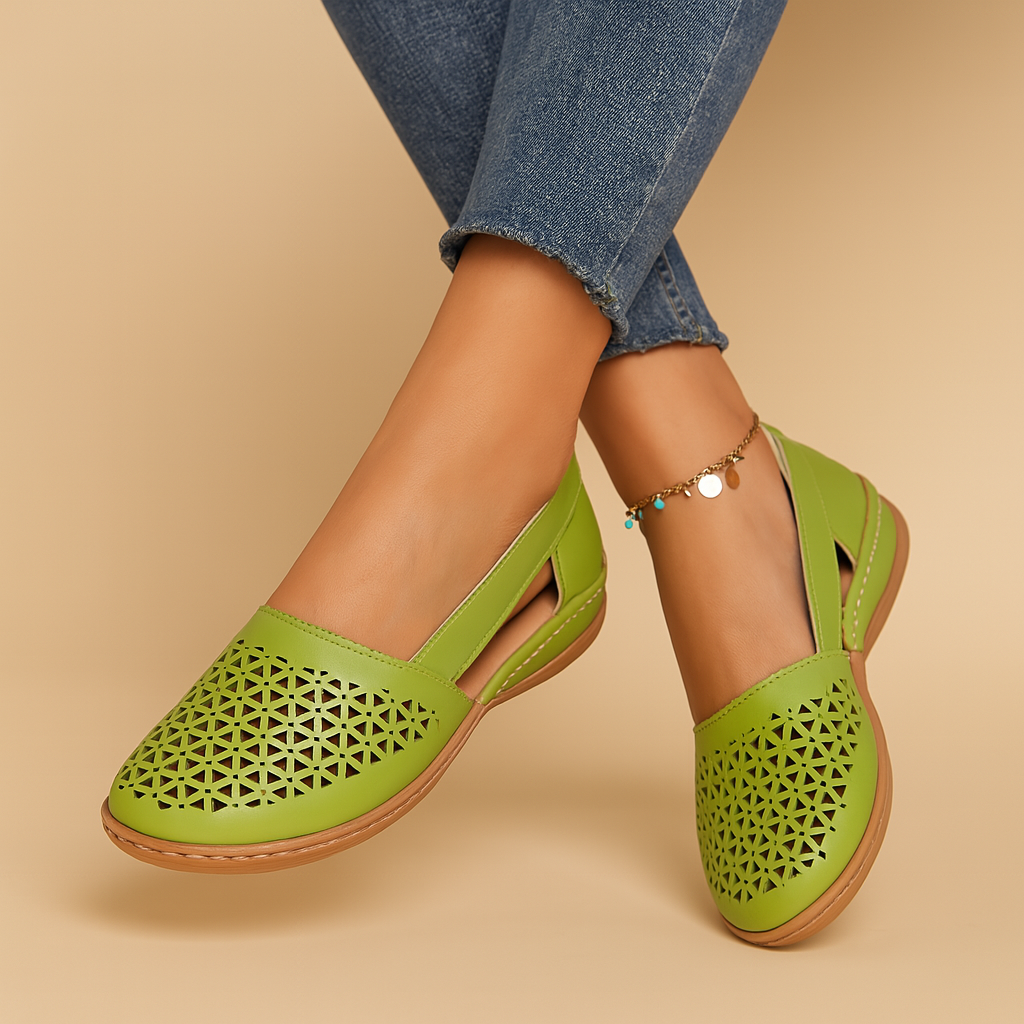 Breathable slip-on cut-out shoes for women | Lillian