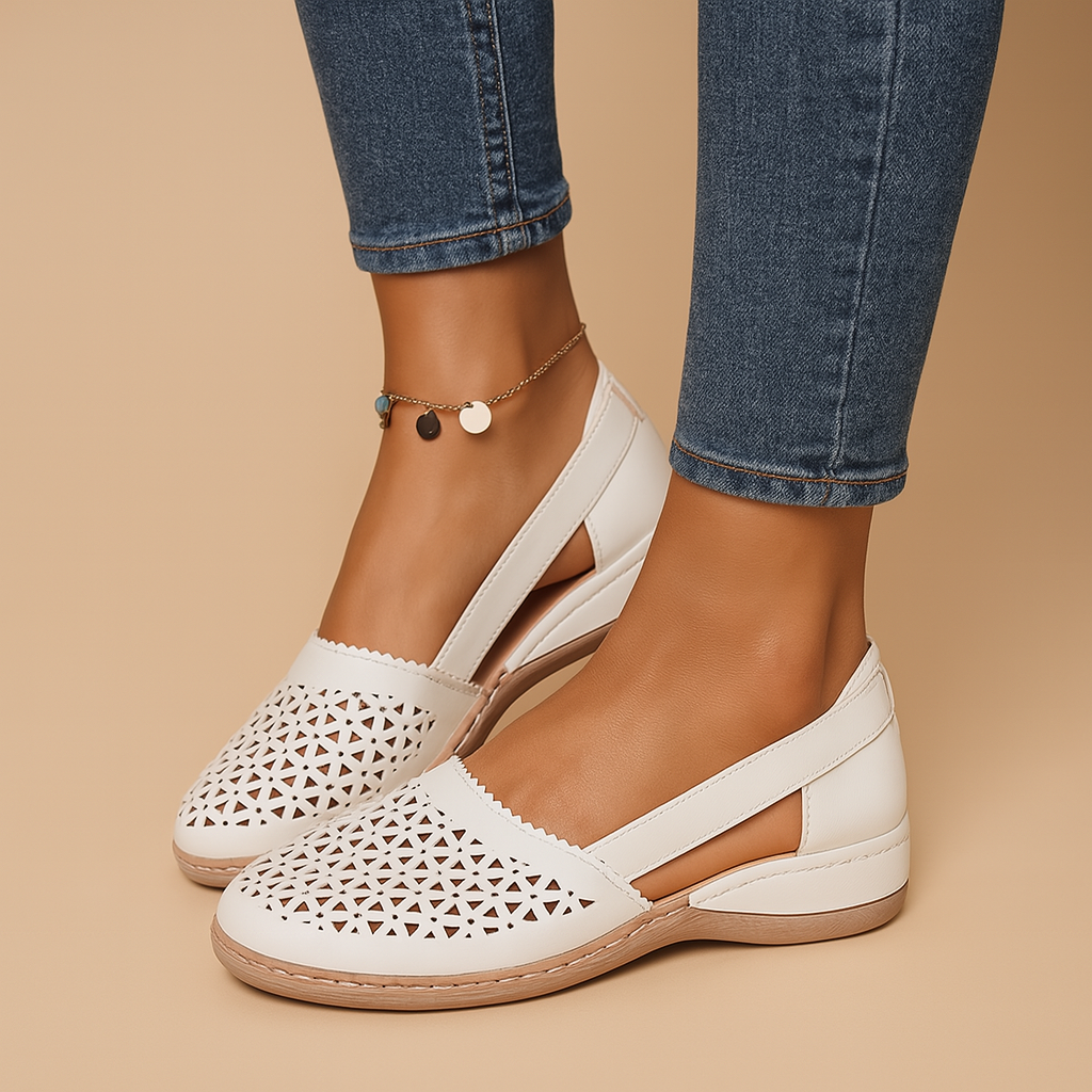 Breathable slip-on cut-out shoes for women | Lillian