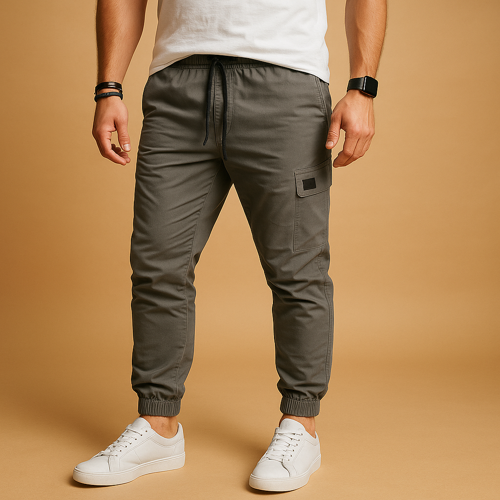 Cargo trousers with side pockets for men | Brandon