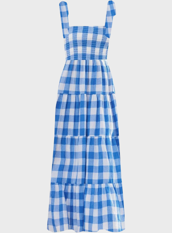 Spaghetti Strap Long Flowy Dress