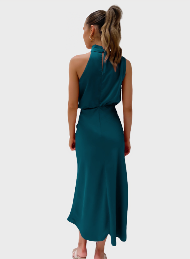 Lydia Elegant Halterneck Dress