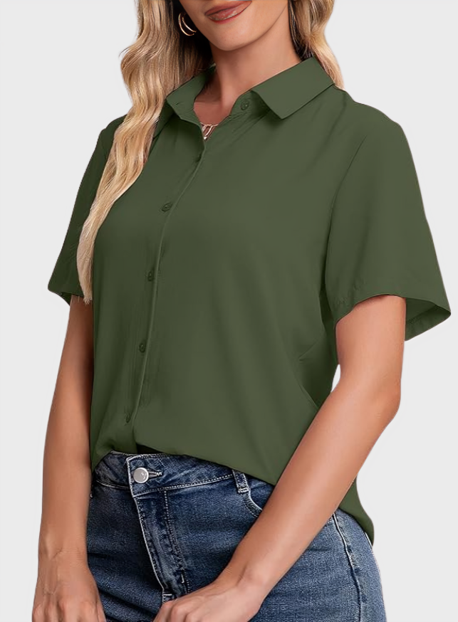 Business Casual Long Sleeve Blouse