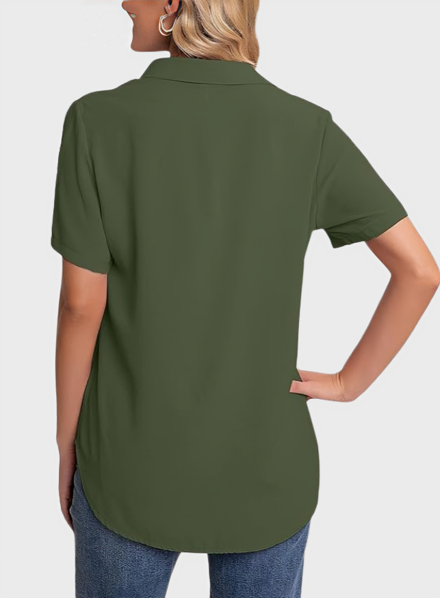 Business Casual Long Sleeve Blouse