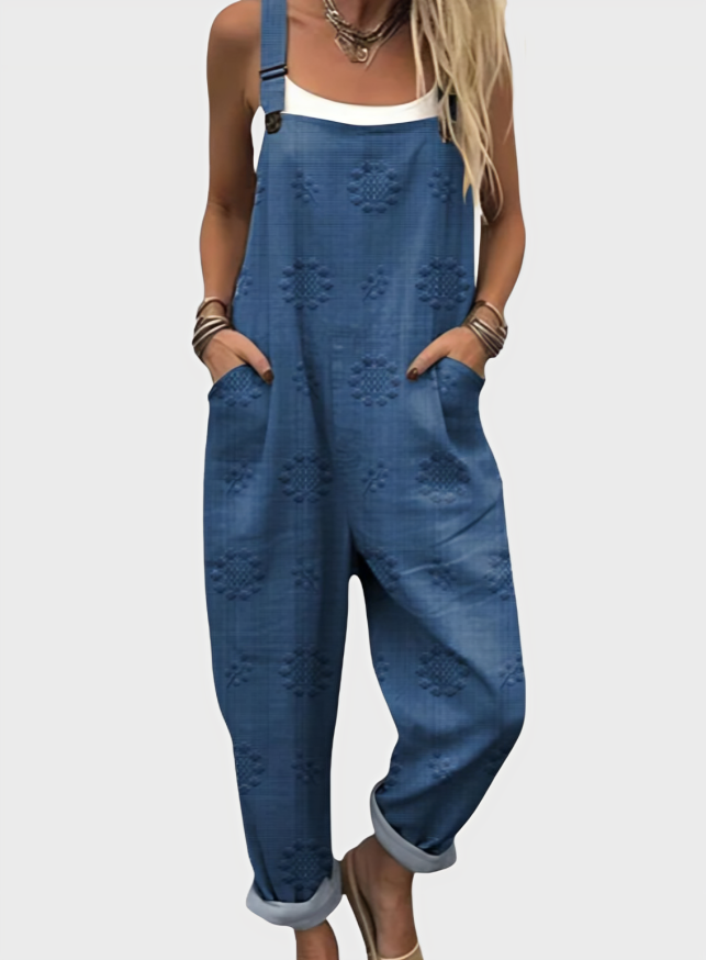 Lightweight wrinkle-free jumpsuit