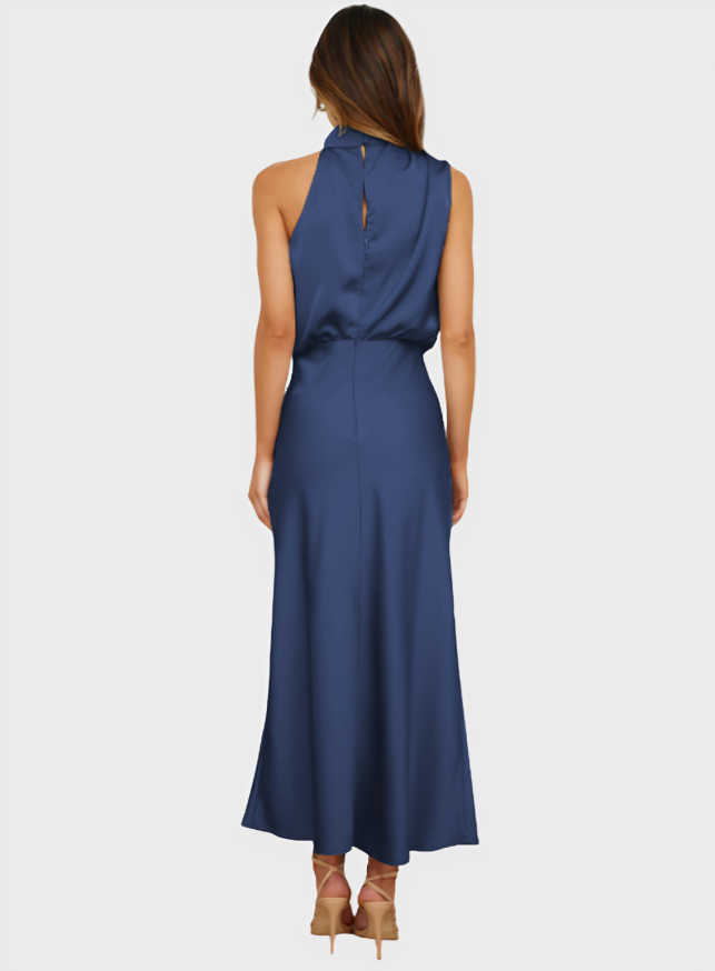 Lydia Elegant Halterneck Dress