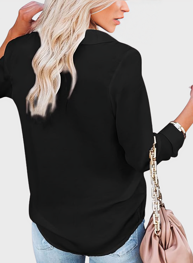 Business Casual Long Sleeve Blouse