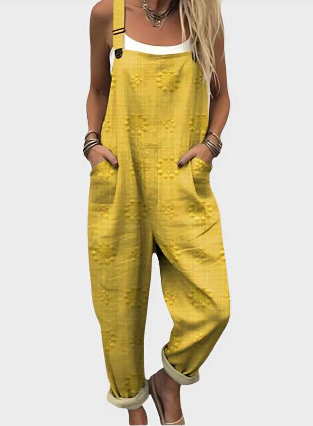 Lightweight wrinkle-free jumpsuit