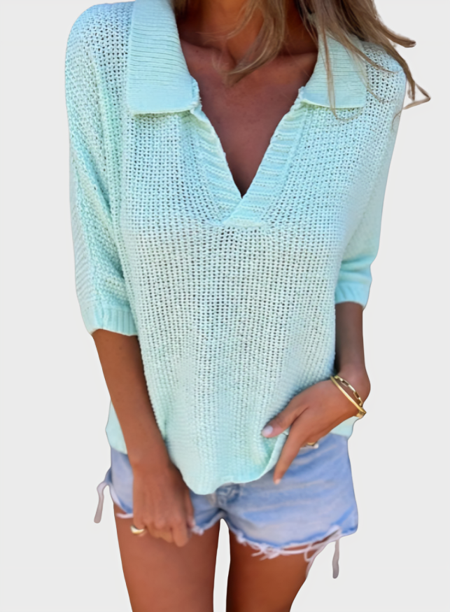 Gariele Relaxed Knitwear Top
