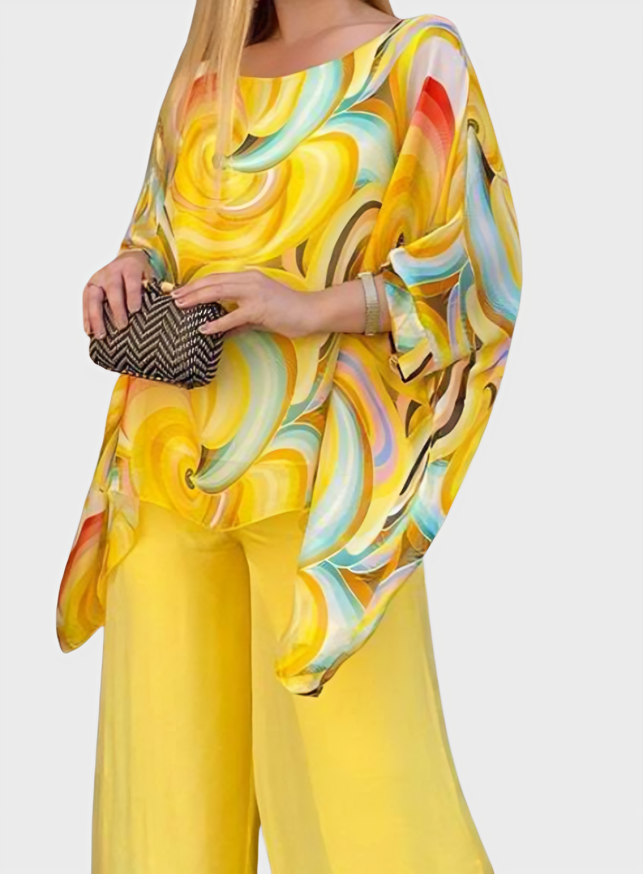 Breezy Chiffon Two Piece Set