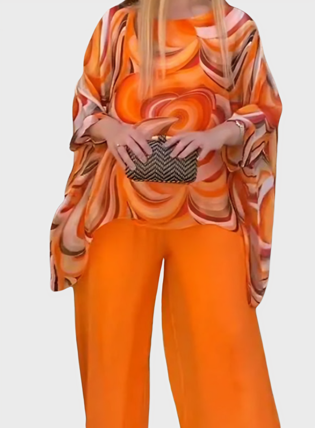 Breezy Chiffon Two Piece Set