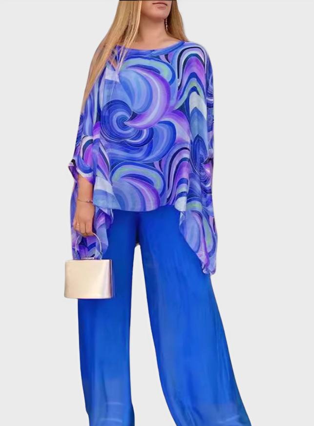 Breezy Chiffon Two Piece Set