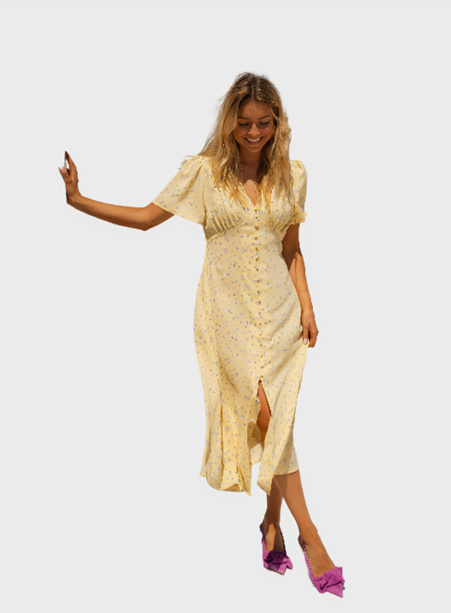 Diana Floral Summer Midi Dress