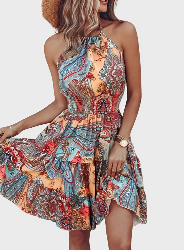 Adrianna Summer Print Dress