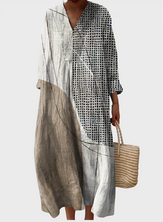 Daniela Kunst Natural Fabric Cotton-Linen Dress