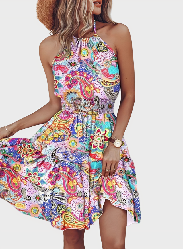 Adrianna Summer Print Dress
