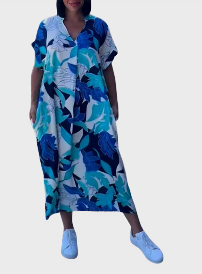 Elena Flowing Floral Dress