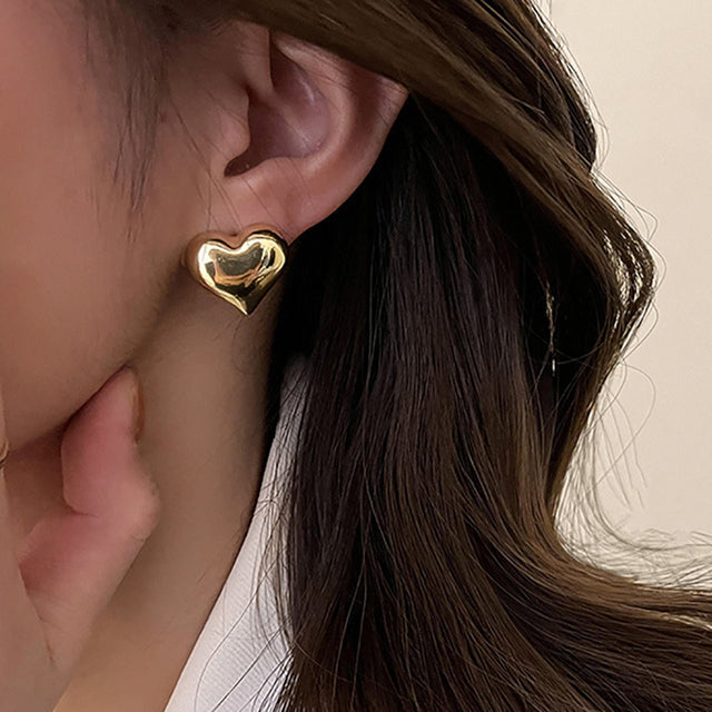 Elegant Heart-Shaped Earrings
