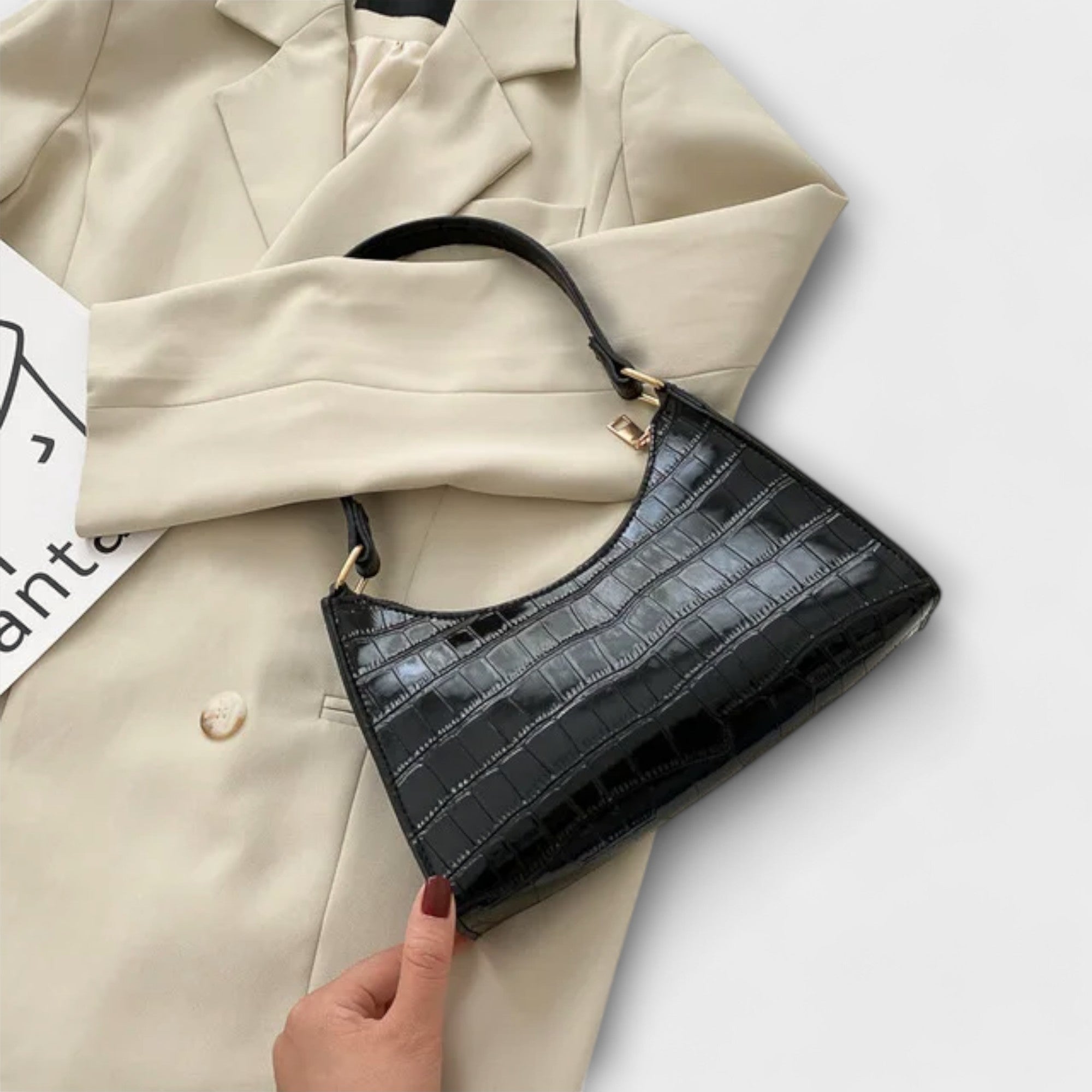 Claire - Shiny Leather Bag