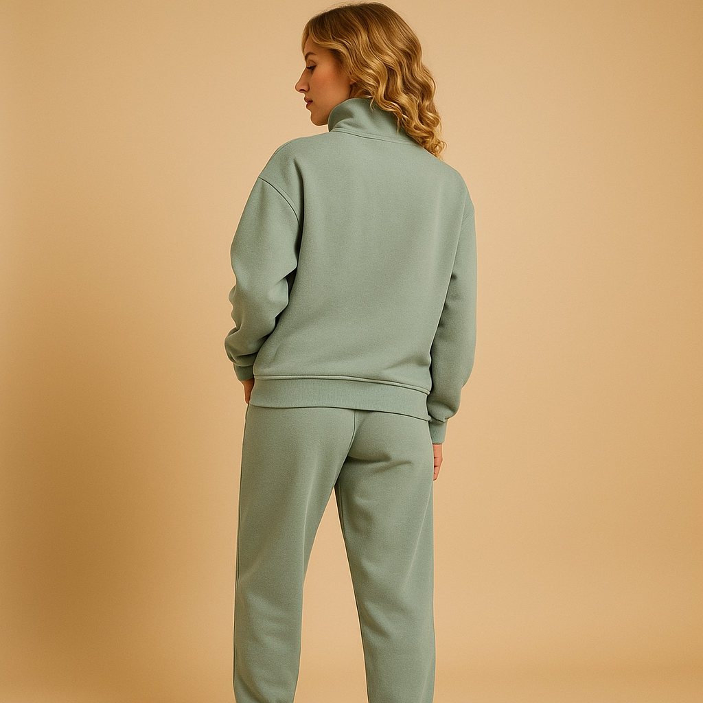 Half-zip sweatshirt and jogger set for women | Loïs