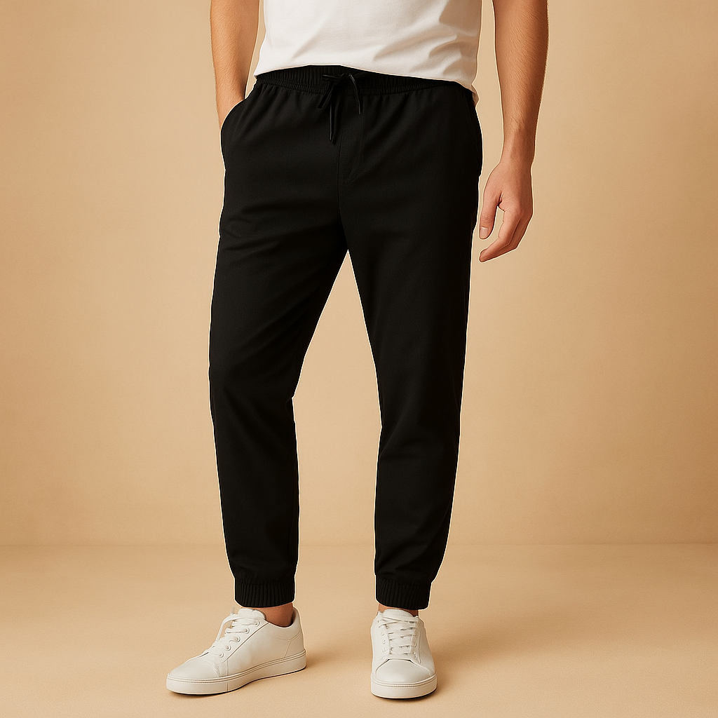 Knitted winter trousers for men with adjustable waistband | Adrian
