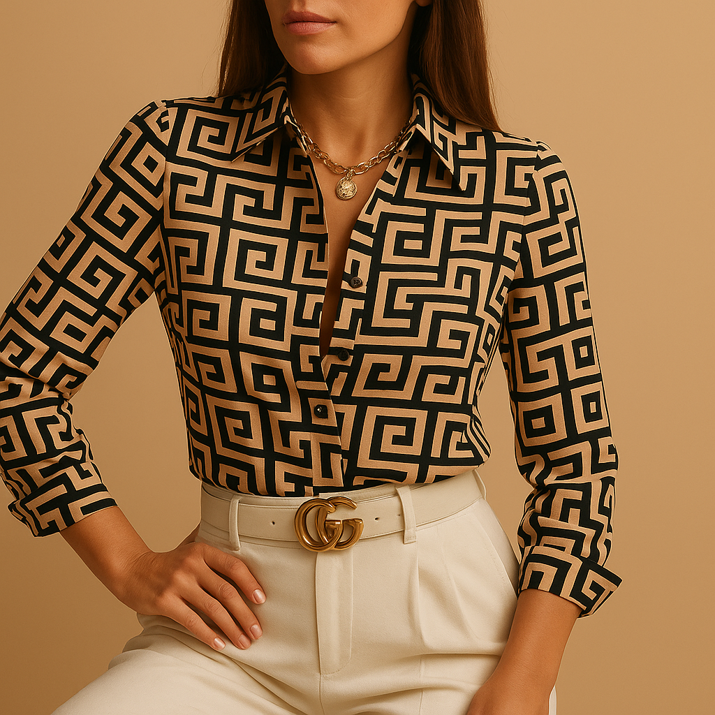 Printed lightweight blouse for women | Sienna