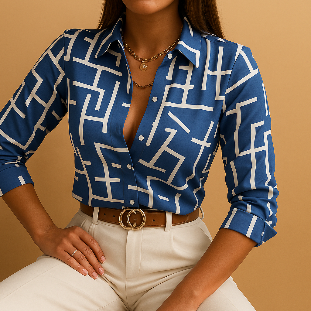 Printed lightweight blouse for women | Sienna