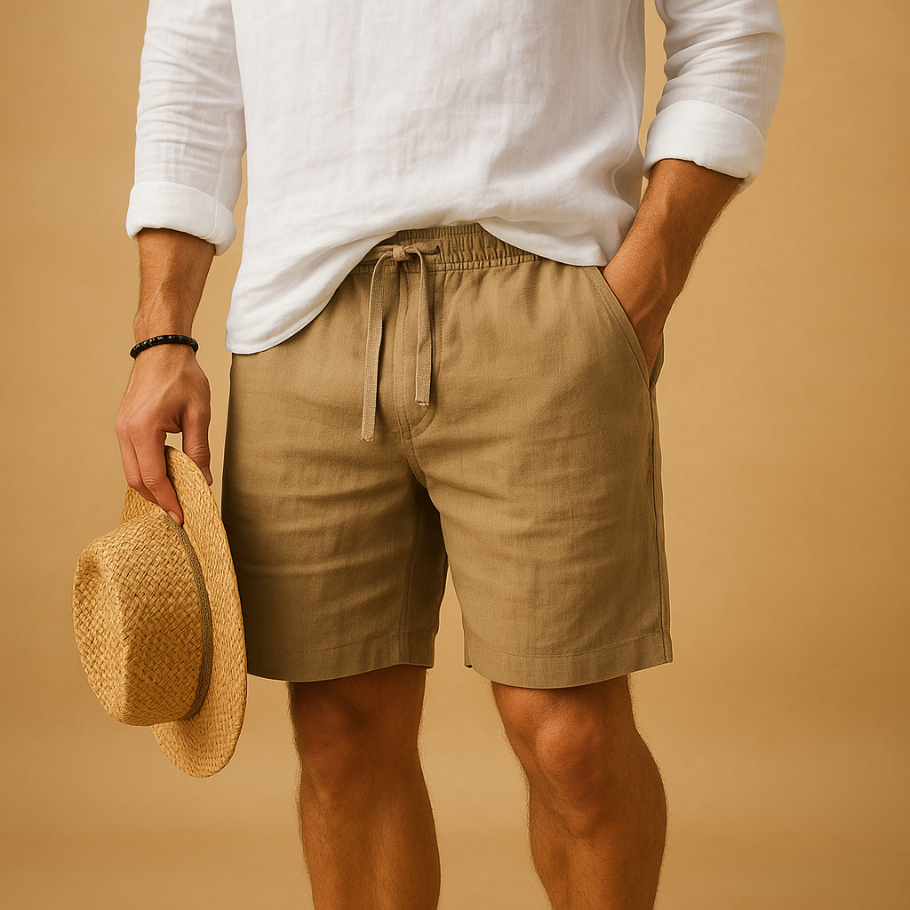 Lightweight summer shorts with drawstring for men | Adrian