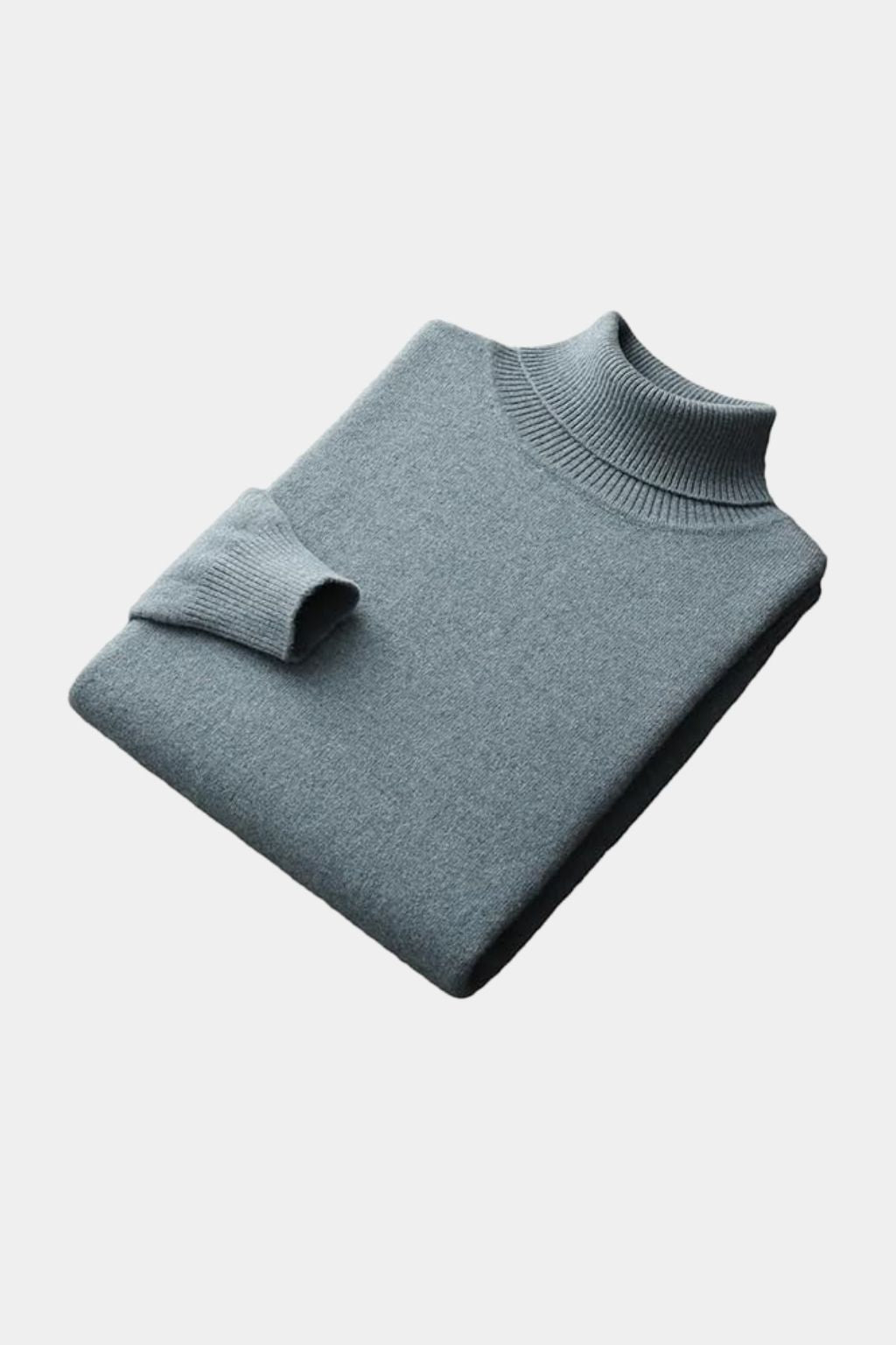 100% Merino Wool Turtleneck Sweater for Men