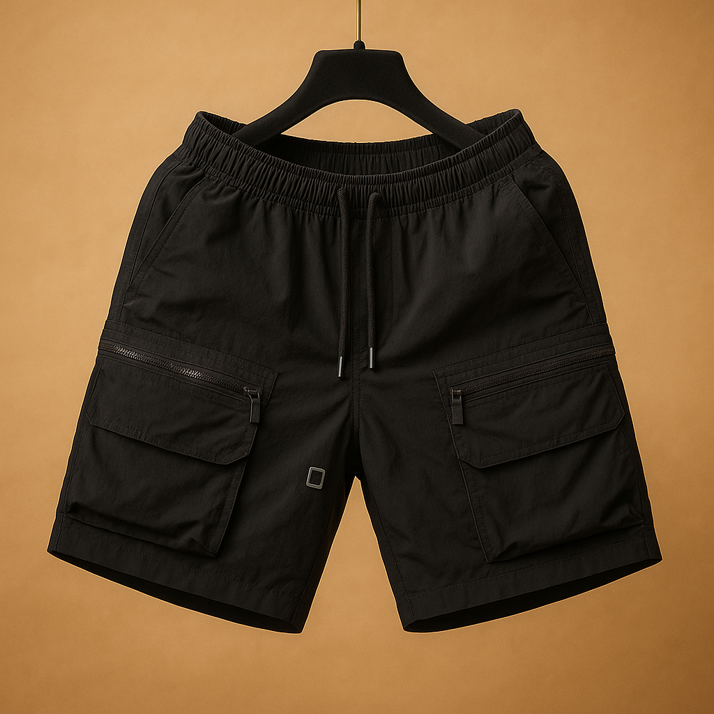 Oversized cargo shorts with multiple pockets for men | Carter