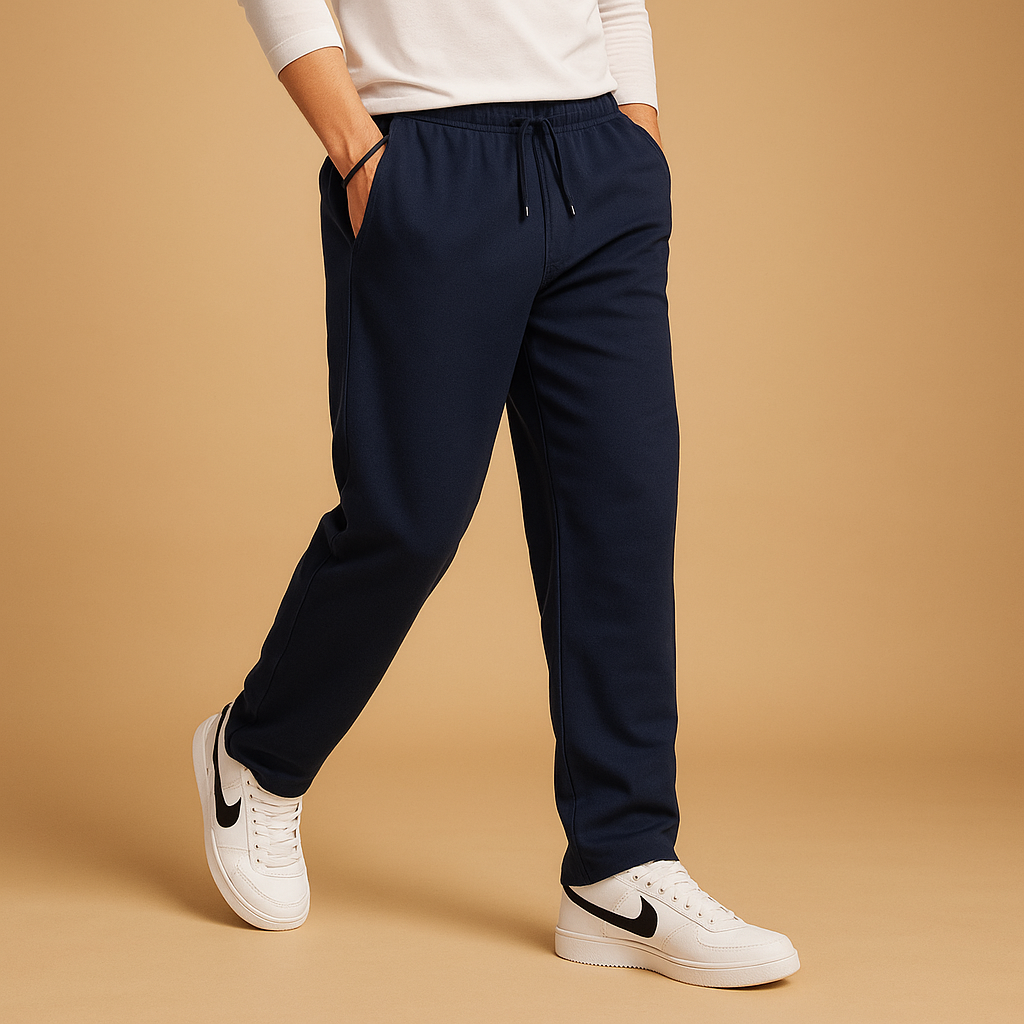 Oversized wide-leg cotton joggers for men | Lucas