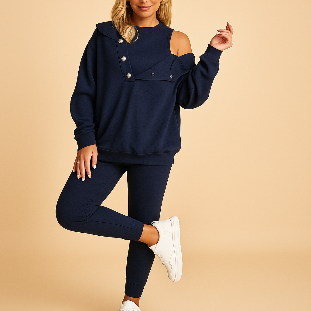 Relaxed hoodie and jogger set for women | Sierra