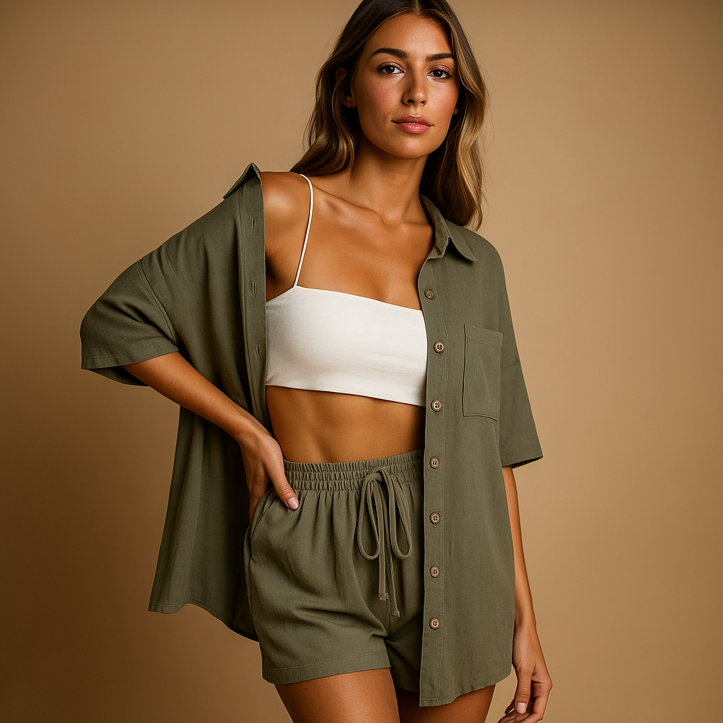 Relaxed summer loungewear set for women | Celina
