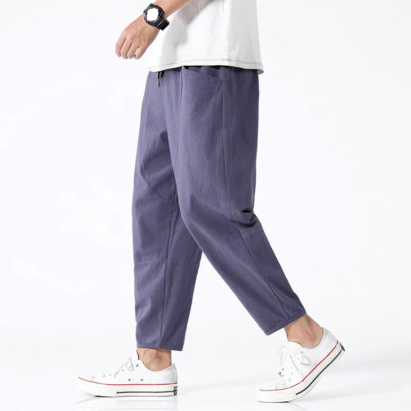 Kyoto | Linen Cropped Pants