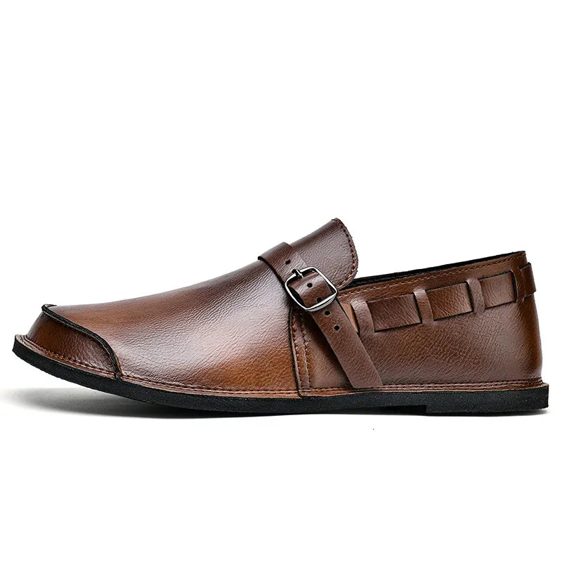 Lorenzo | Buckled Leather Loafers