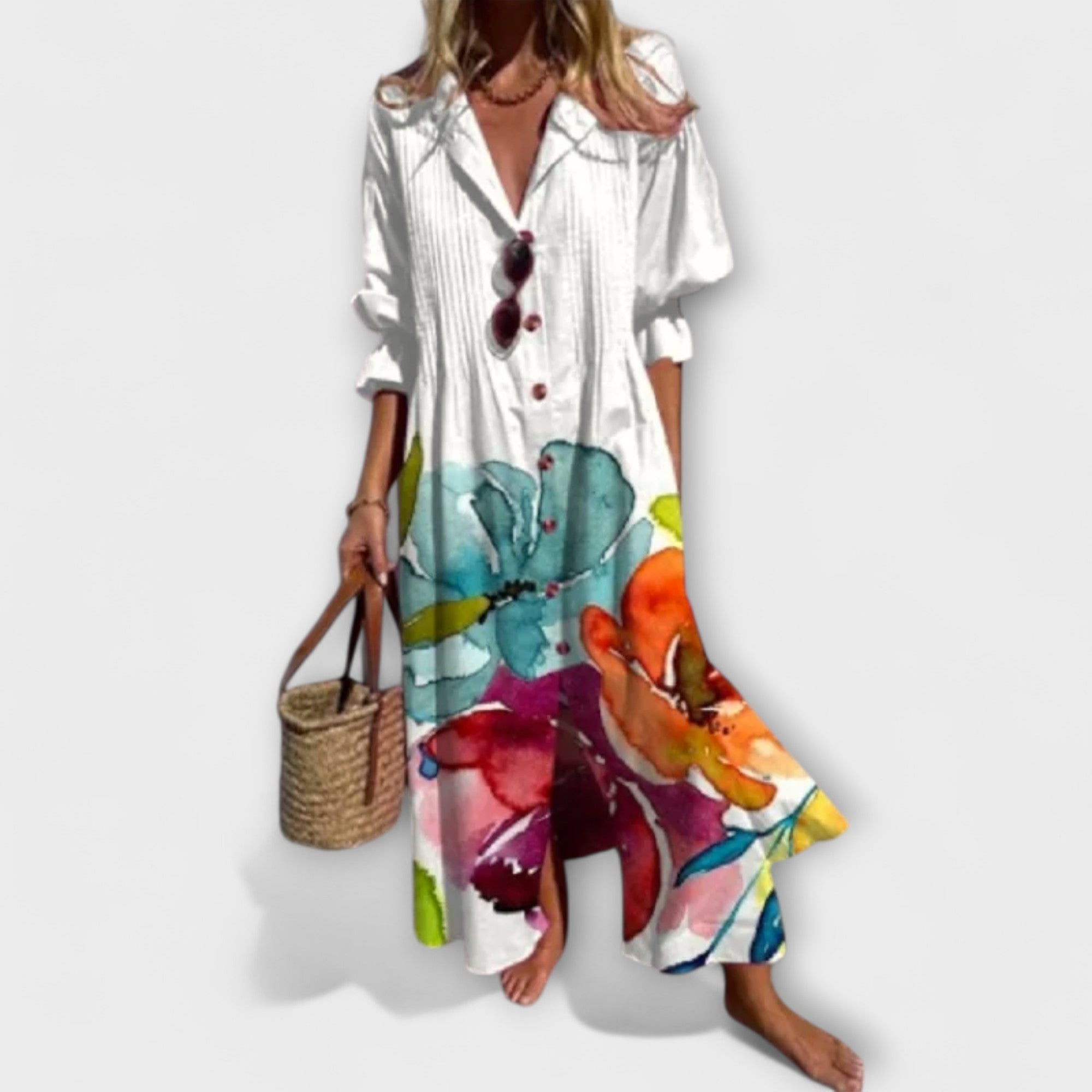 Lila - Flattering Tummy Cover Maxi Dress